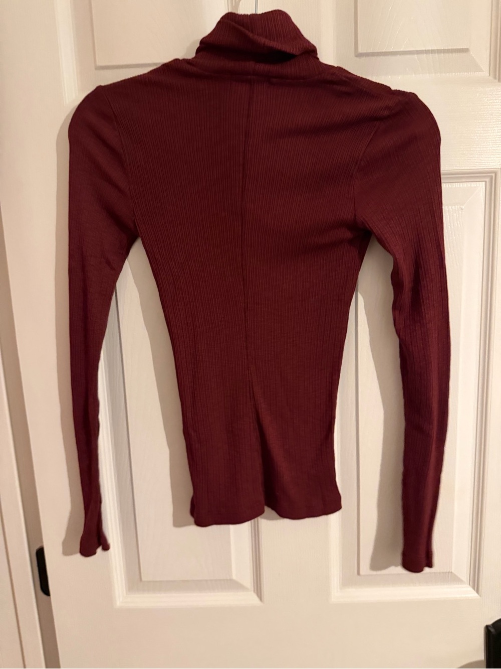 Women's Michael stars Rhodes Ribbed Turtleneck bell turtleneck - Burgundy - Picture 2 of 4